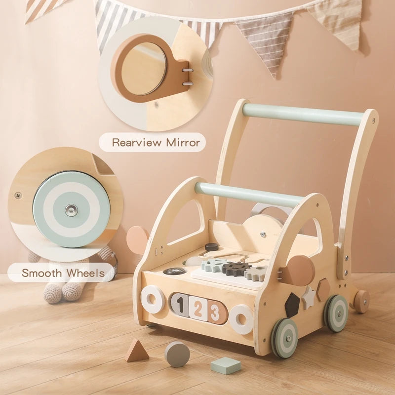 Wooden Baby Learning Walker