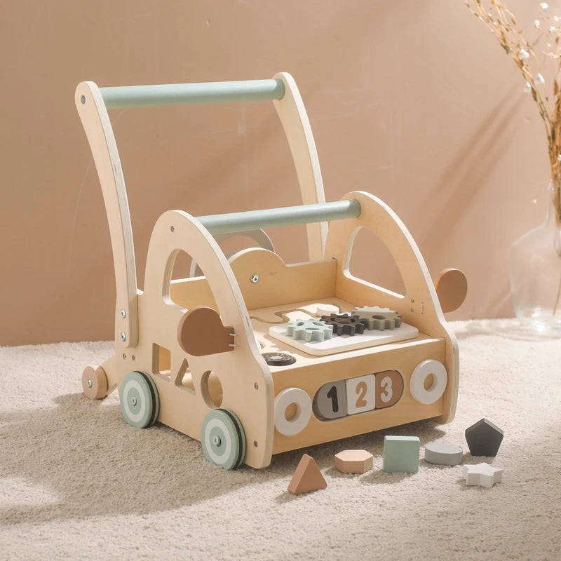 Wooden Baby Learning Walker